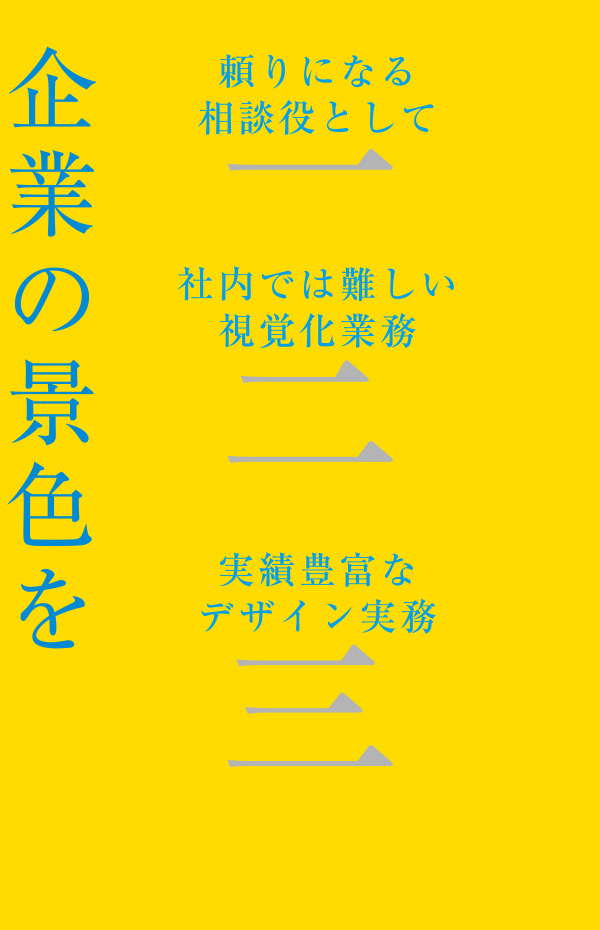 デザインする企業の景色をＬ